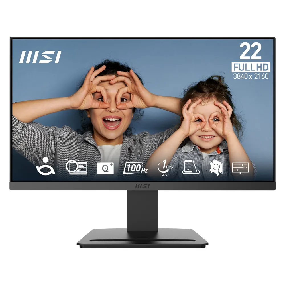 Monitor MSI PRO MP223 E2 21,4" FullHD 100Hz VA 1 ms Schwarz