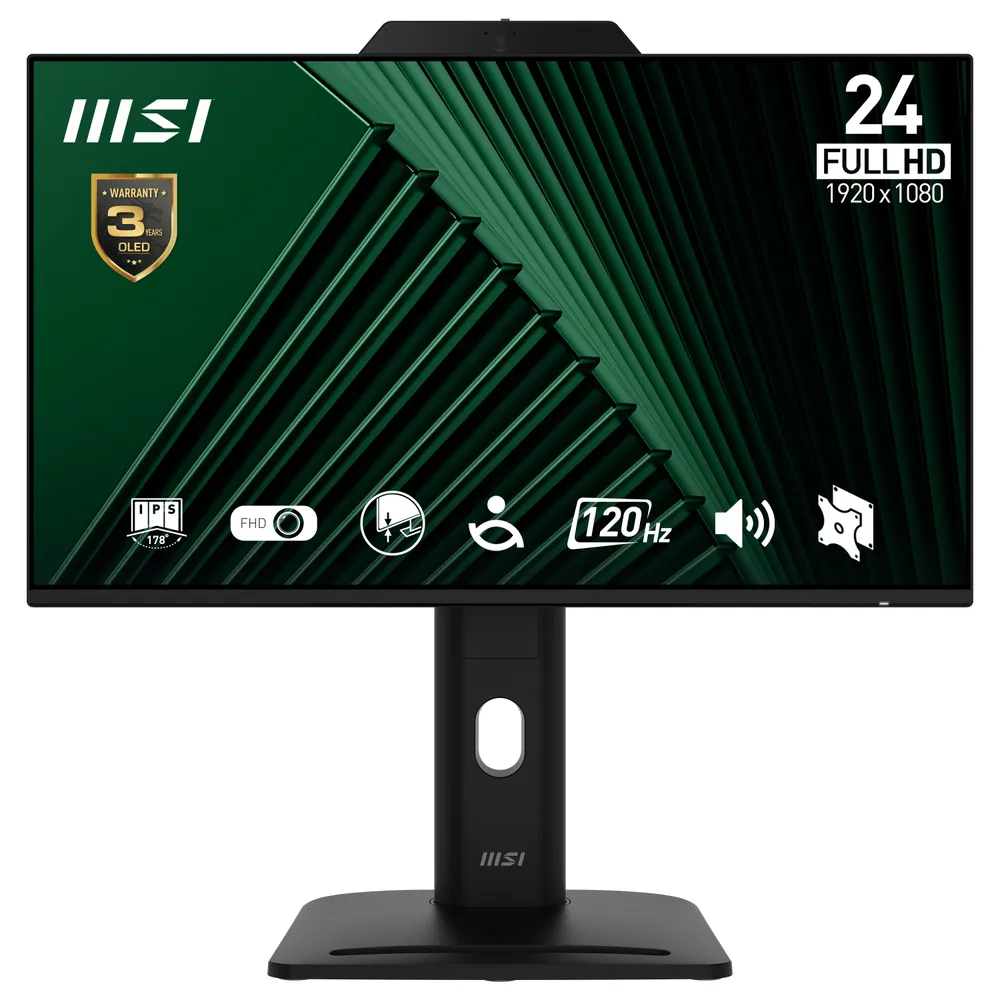 Monitor MSI Pro MP242PMGDE 23,8" FullHD 120Hz IPS Lautsprecher Höhenverstellbar
