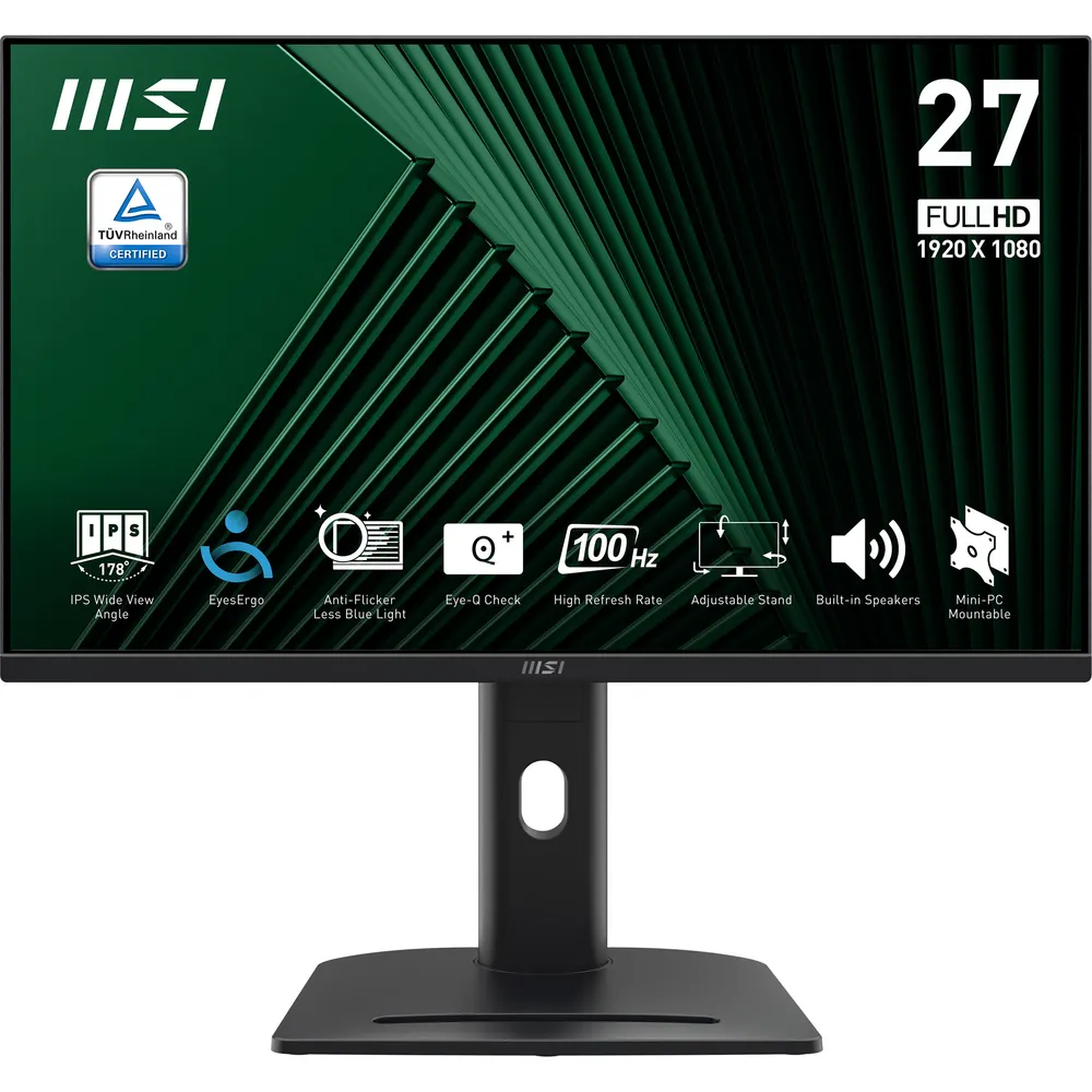 Monitor MSI PRO MP275PG 27" FullHD 100Hz IPS 4ms Lautsprecher Höhenverstellbar