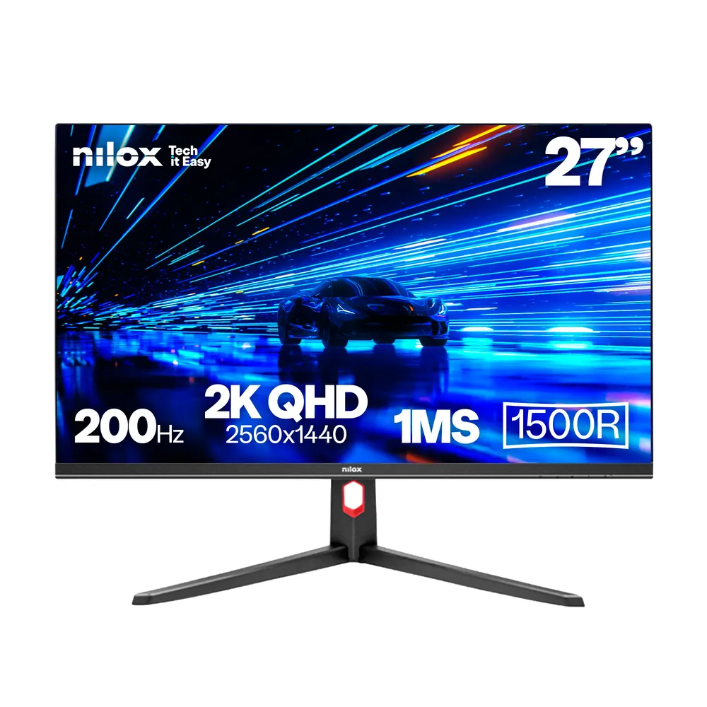 Monitor Nilox NXM27CV2K2001 27" QHD 200Hz VA Curvo 1ms FreeSync