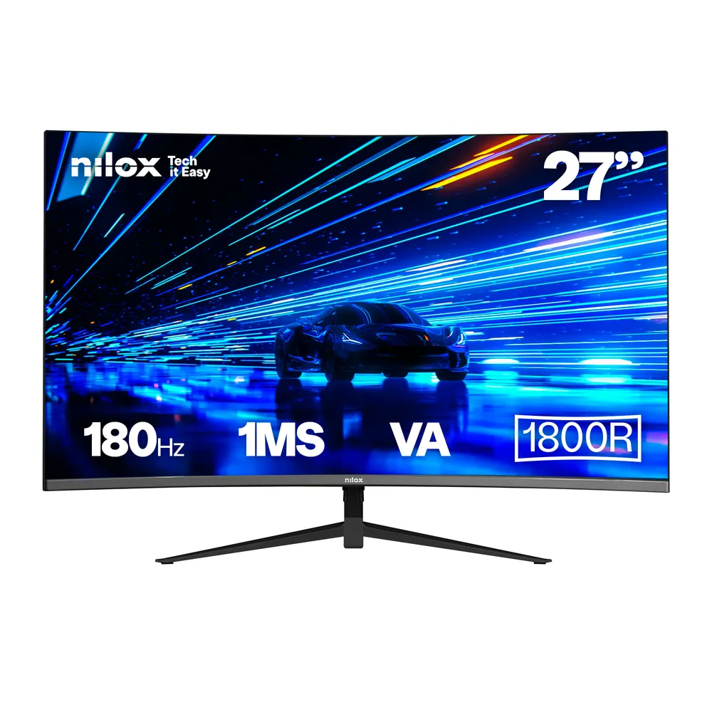 Nilox NXM27FHD18001 27″ 1080p 180Hz VA Curved HDMI DisplayPort Lautsprecher