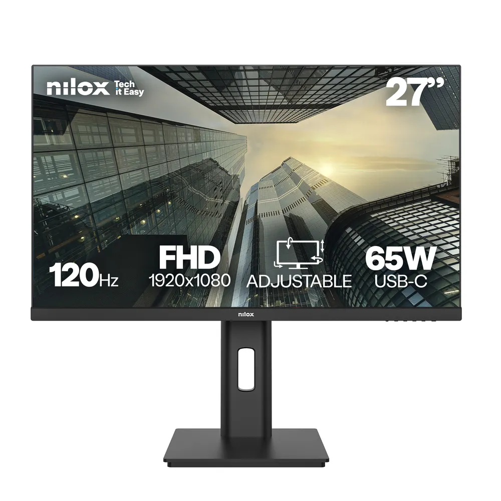 Monitor Nilox NXM27REG12065 27" FullHD 120Hz IPS USB-C Höhenverstellung
