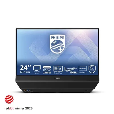 Monitor Philips 24B2D5300/00 24" FullHD 120Hz IPS Doppelseitig USB-C HDMI Lautsprecher