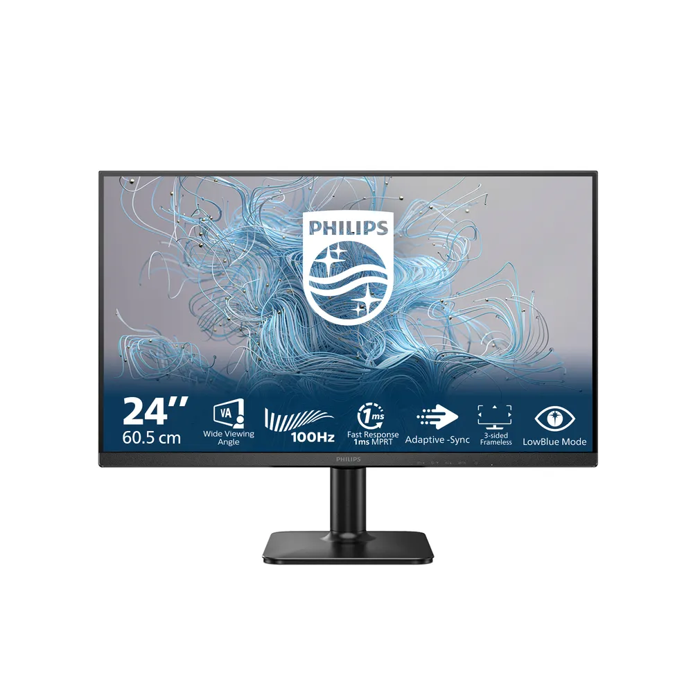 Philips 1000 Series 24E2N1100LB Monitor 60.5 cm (23.8") Full HD | 24e2n1100lb/00 | VA - 1ms