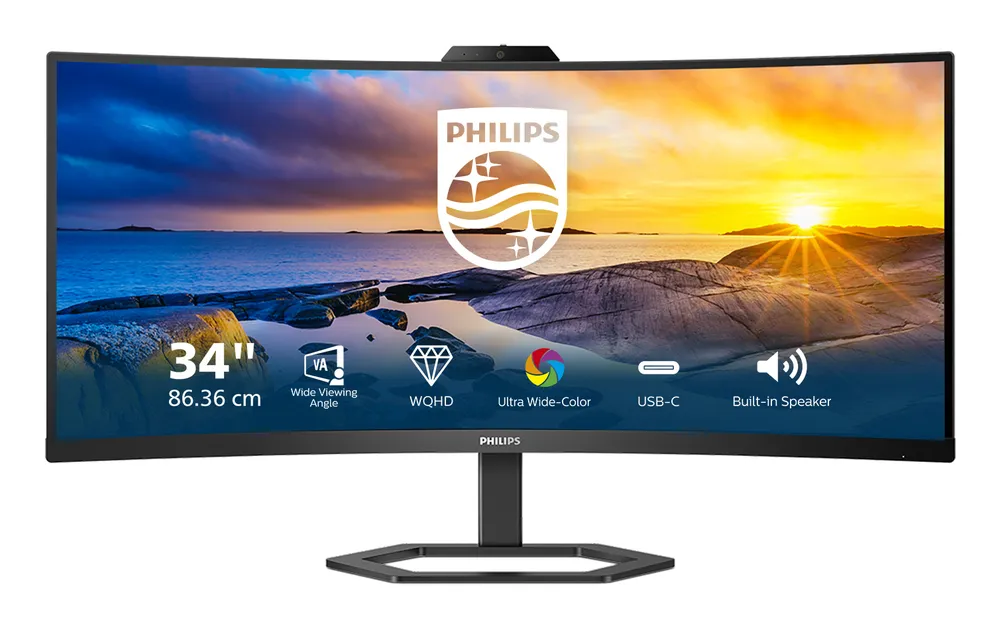 Philips 34E1C5600HE Curved-Monitor 86.36cm (34") | 34e1c5600he/00 | UWQHD - VA