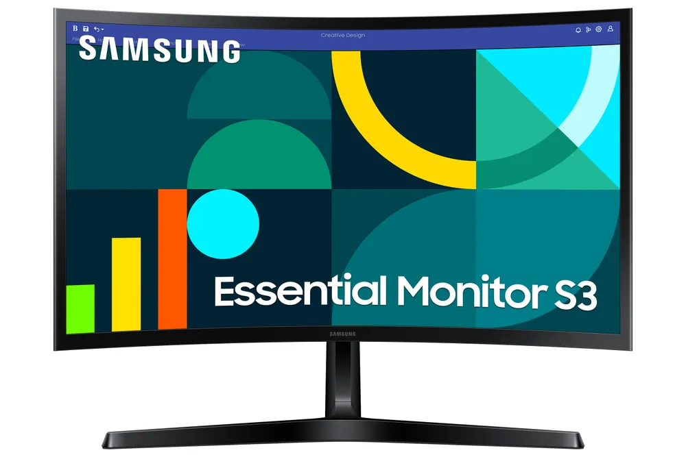 Samsung Monitor 24″ 1920x1080 100Hz VA Curved 1800R Augenschonmodus VESA