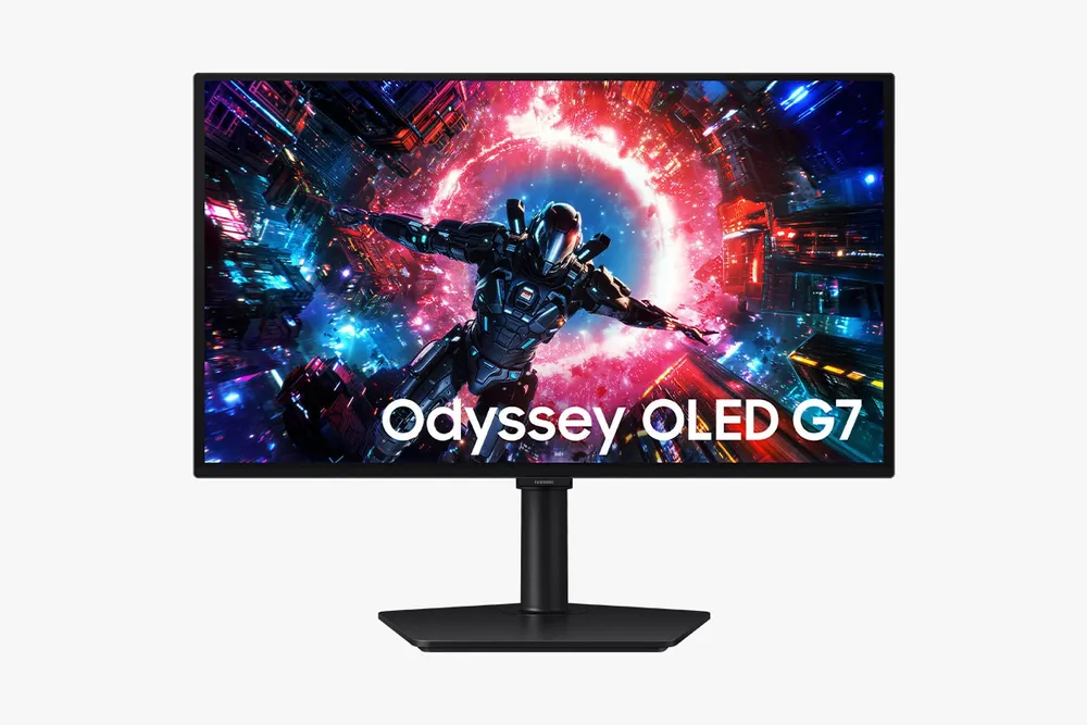 Samsung 27" Odyssey OLED G7 (G70SH) 4K 165Hz Gaming Monitor, 27" Schwarz