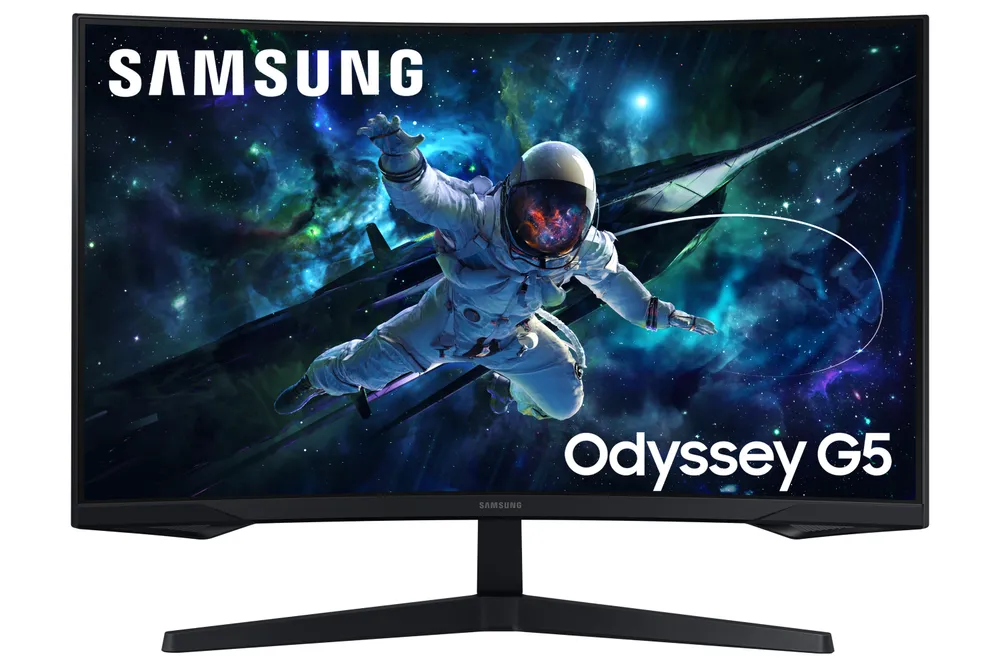 Monitor Samsung LS32CG552EU 32" Quad HD 2560x1440 165Hz VA LED FreeSync Curved 1000R Schwarz