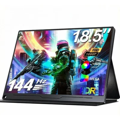 Monitor Uperfect 18,5" FullHD 144Hz IPS Tragbar USB-C Mini HDMI 1ms Ultradünn