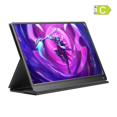 Monitor Uperfect USteam G16 15,6" FullHD 120Hz IPS Touch Tragbar Lautsprecher Akku 9ms