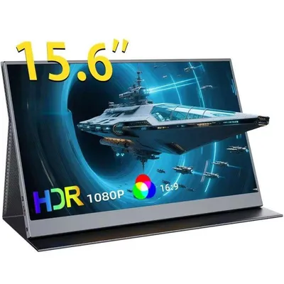 Monitor Uperfect 15.6" FullHD 60Hz IPS USB-C HDMI FreeSync HDR Aluminium Lautsprecher