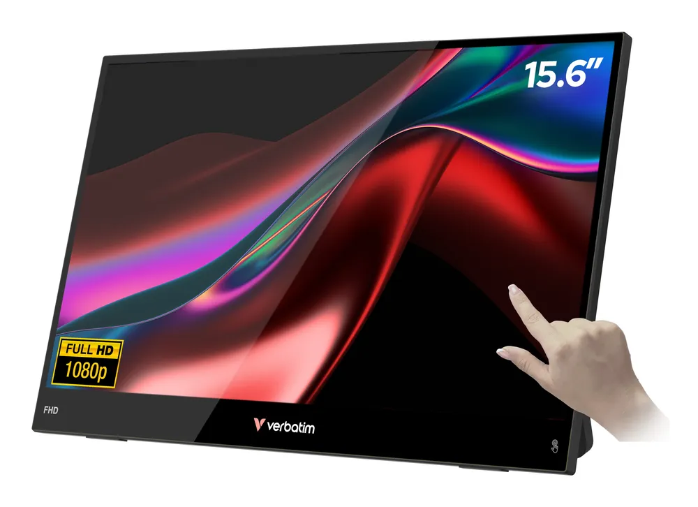 Monitor Verbatim Portable 15.6" FullHD 60Hz IPS Touch 10ms HDR Montierbar