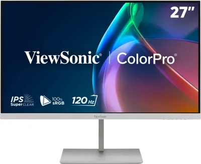 Monitor ViewSonic VP2766-2K-W 27" QHD 120Hz IPS HDR10 Weiß Höhenverstellbar