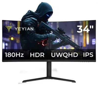 Monitor Yeyian Elysium YMC-IP434-P2 34" UltraWide QHD 180Hz IPS Curved RGB 1ms